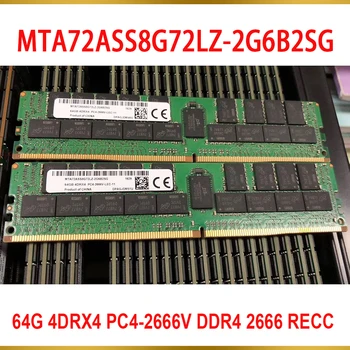 1Pcs For MT RAM 64GB 64G 4DRX4 PC4-2666V DDR4 2666 RECC MTA72ASS8G72LZ-2G6B2SG