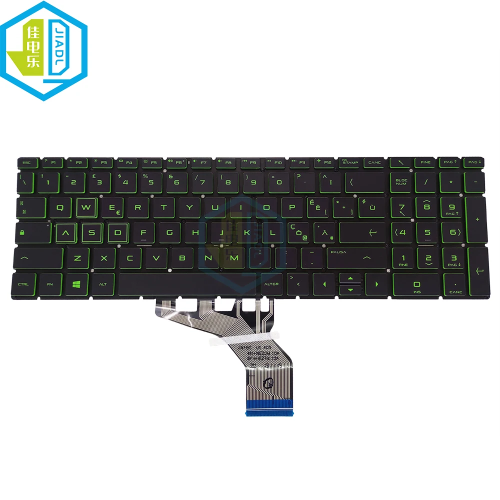 Teclado Retroiluminado para hp Pavilion Gaming Espanha Russo Árabe Latino Italiano bg Teclado 16 a 17-cd 15-ec 16-a0000 17-cd000 - Imagem 4