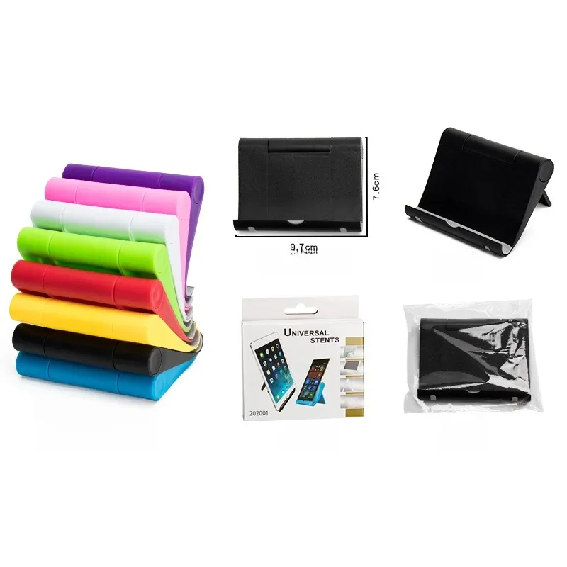 Kitchen Gadgets Mini Foldable Portable Phone Tablet Holder For Kitchen Removable Shelf Storage Rack Stand Decoration Accessories
