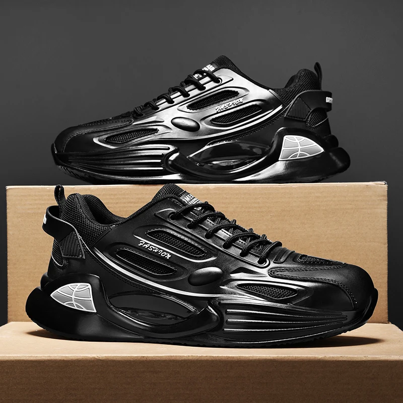 

Thick Sole Non-slip Casual Sports Shoes Korean Version Outdoor Lightweight Breathable Sneakers Trendy Comfortable Men's Shoes