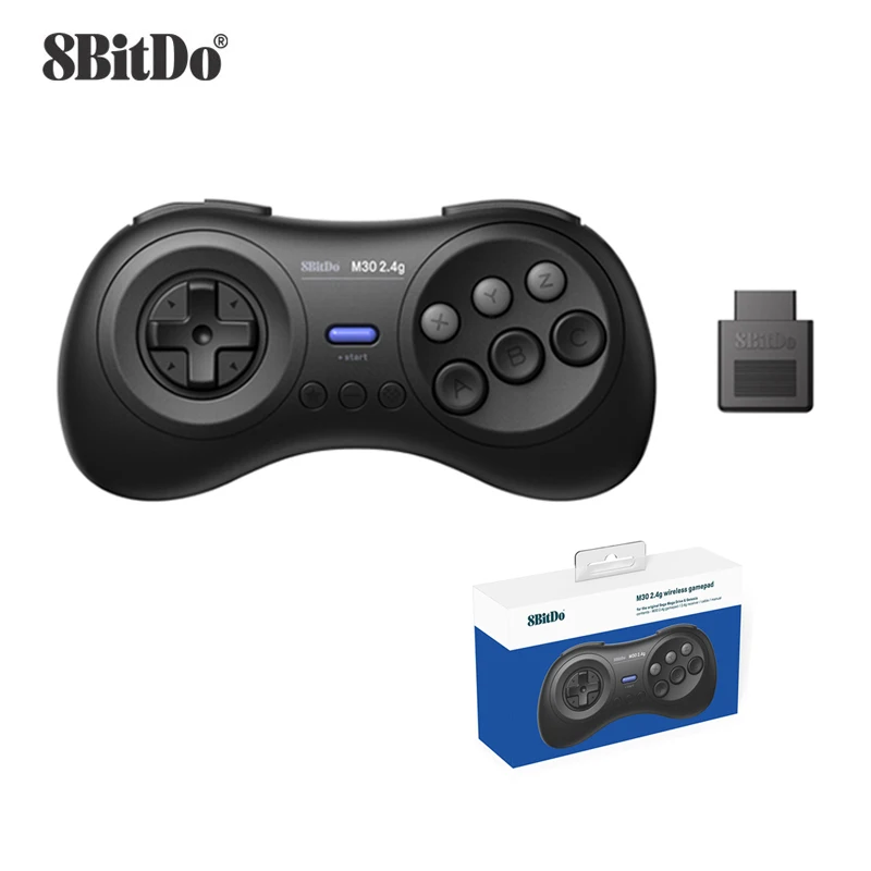 Gamepad 8bitdo M30 2.4g sem Fio para o Sega Genesis Original e Sega Mega Drive-sega Genesis