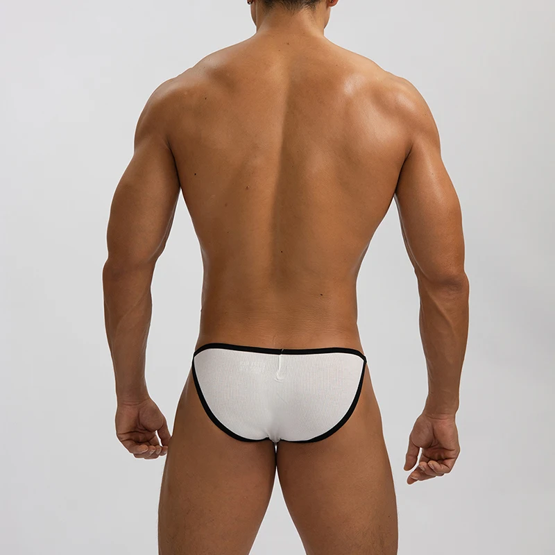 Fashion Sexy Men's Briefs Solid Color Male Soft Panties Mid Waist Underpants Modal Breathable Comfortable Underwear Briefs Homme