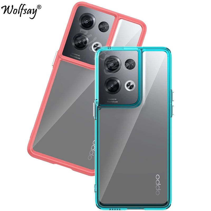 Custodia Morbida Trasparente Per Oppo Reno 8 Pro 5G Custodia In Silicone Color Cover Per Reno 8 Pro 5G Custodia Per Oppo Reno 8 Pro Plus 7 8 Lite