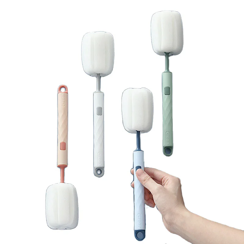 

Щетка-губка для чашки, съемная щетка для чистки, щетка для бытовой бутылки с длинной ручкой, щетка для чистки чашки-термоса, бытовая щетка дл...