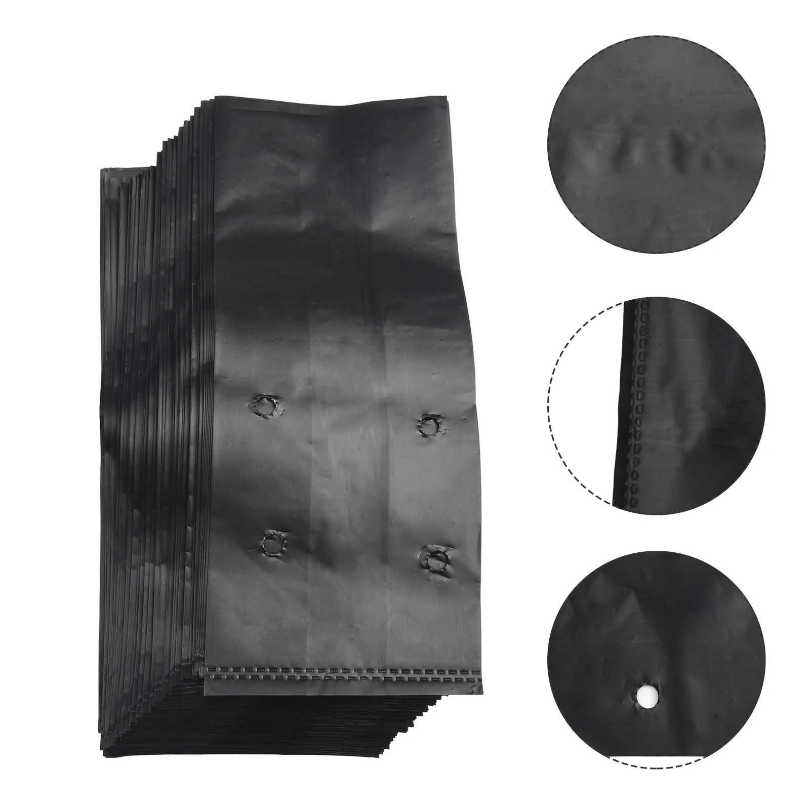 100PCS Black Plant Grow Plant Growth Bag For Nursery Cup/container Bag Planting Bags Nursery Bags Vegetables planting bags