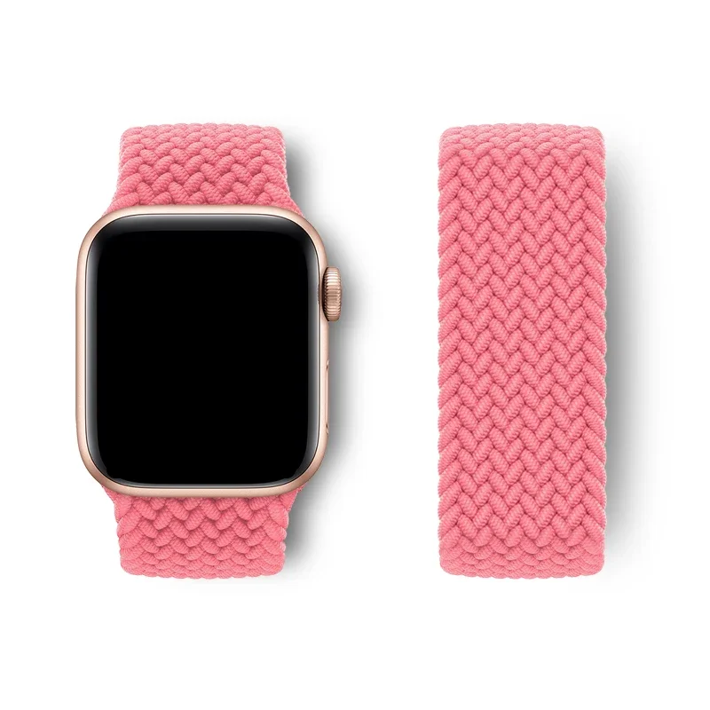 Elastic Braided Loop Watch Band Strap in Multiple Sizes