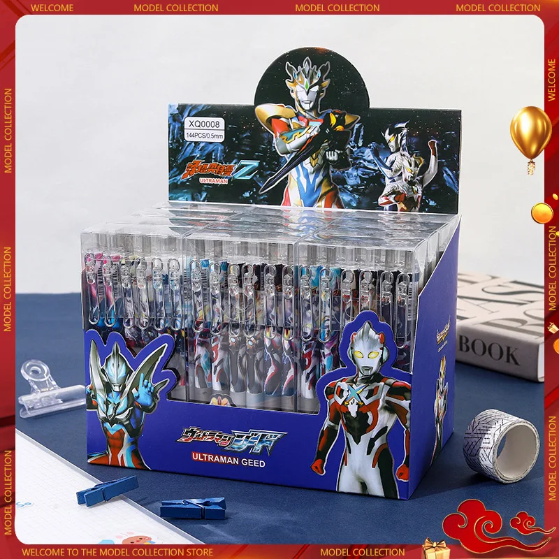 Anime Ultraman Cartoon Press Gel Pen Boy Japanese Zero Tiga Creative Student Black Signature Pen Cancelleria Per Studenti All'Ingrosso