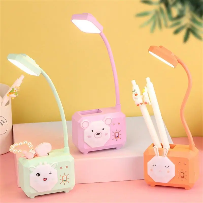 

Cute Cartoon Desk Lamp Eye Protection Energy-saving Reading Light USB Charging Sleeping Bendable Night Light LED Table Lamp Kids