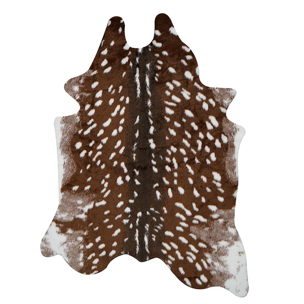 Sika Deer Faux Leather Rugs Imitation Animal Skin Natural Leather Carpets Floor Mat Carpet Home Decor 110x90cm 190x150cm floor mat shaggy rugs