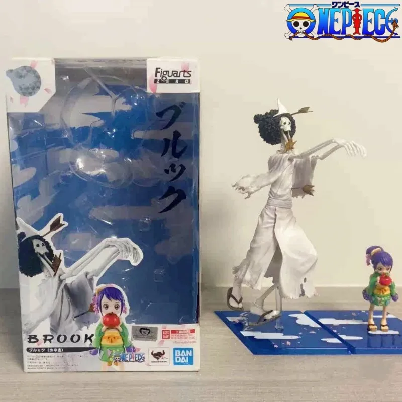 

100% Original Bandai One Piece Figuarts Collection Figure Brook One Piece Anime Action Pvc Figure Chrismas Gift Halloween Gifts