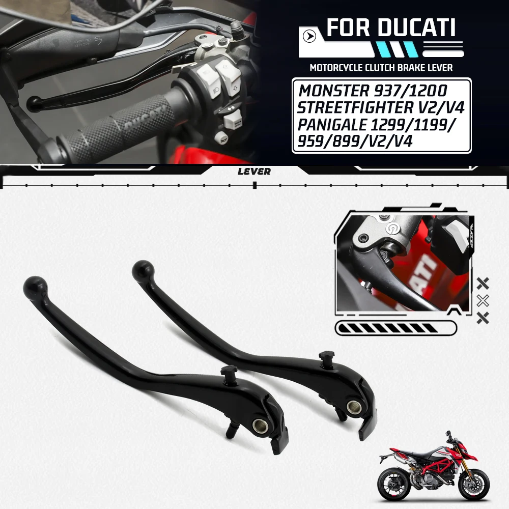 Motorcycle Brake Handles Clutch Control Lever For DUCATI Monster 937 950 1200 1199 1299 959 Panigale V4 V2 Streetfighter XDiavel