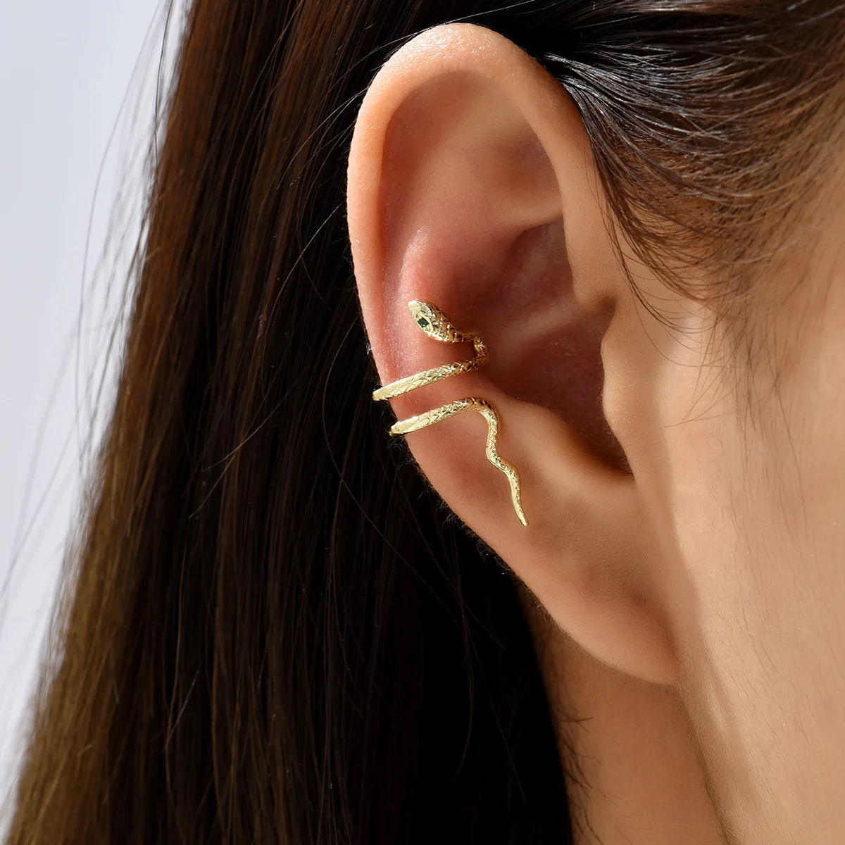 

12Pcs/Lot Cool Smple Snake Earring Clip for Women