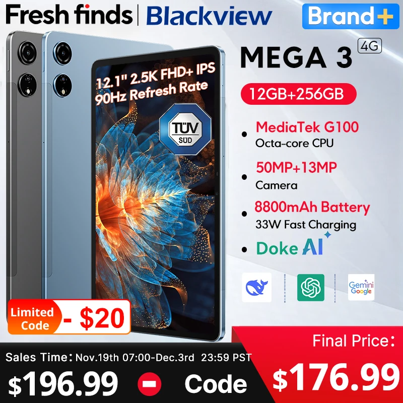 World premiere】Blackview MEGA 3 Tablet 12.1
