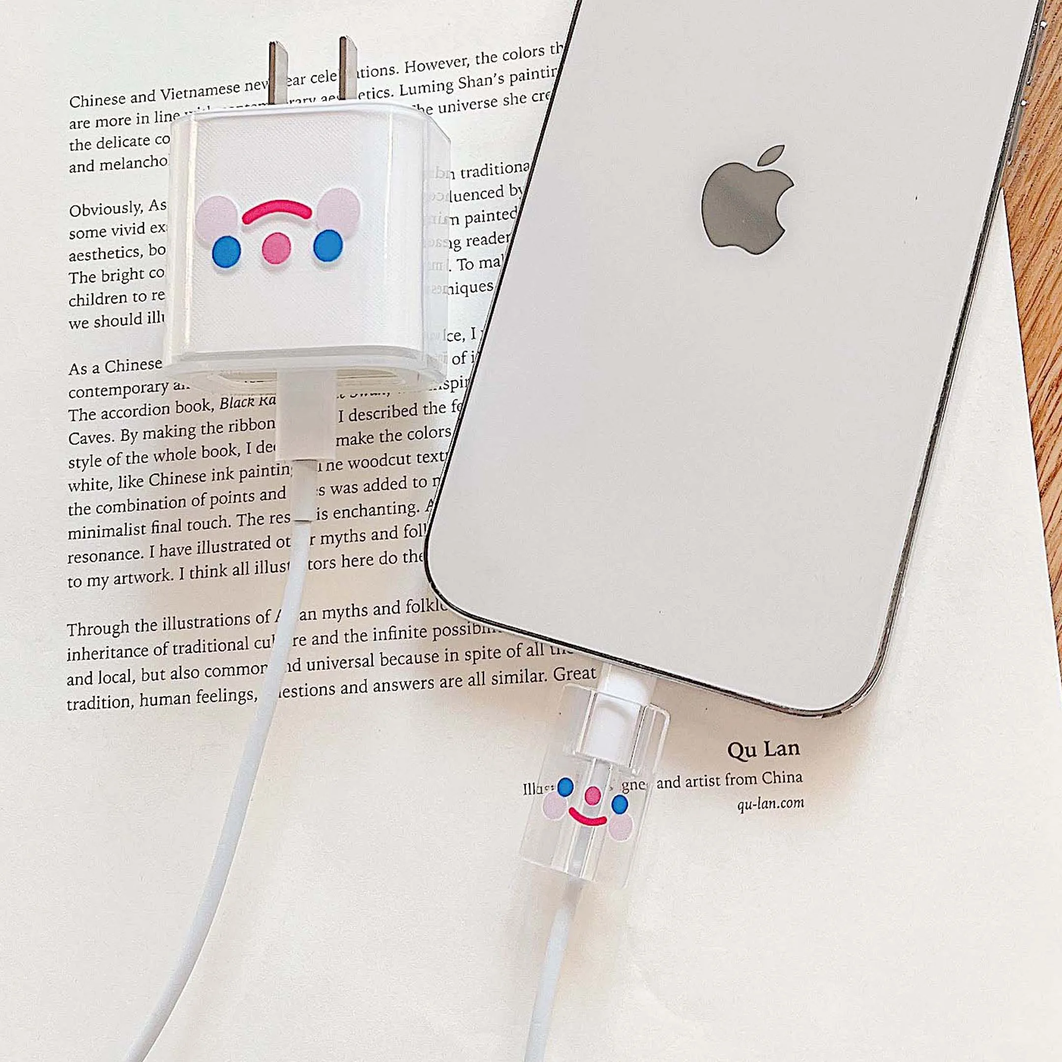 Cute Usb Cable Winder Cord Data Line Holder Protector Case Head Cover Di Ricarica Rapida Per Apple Iphone 18/20W Silicone Soft Capa