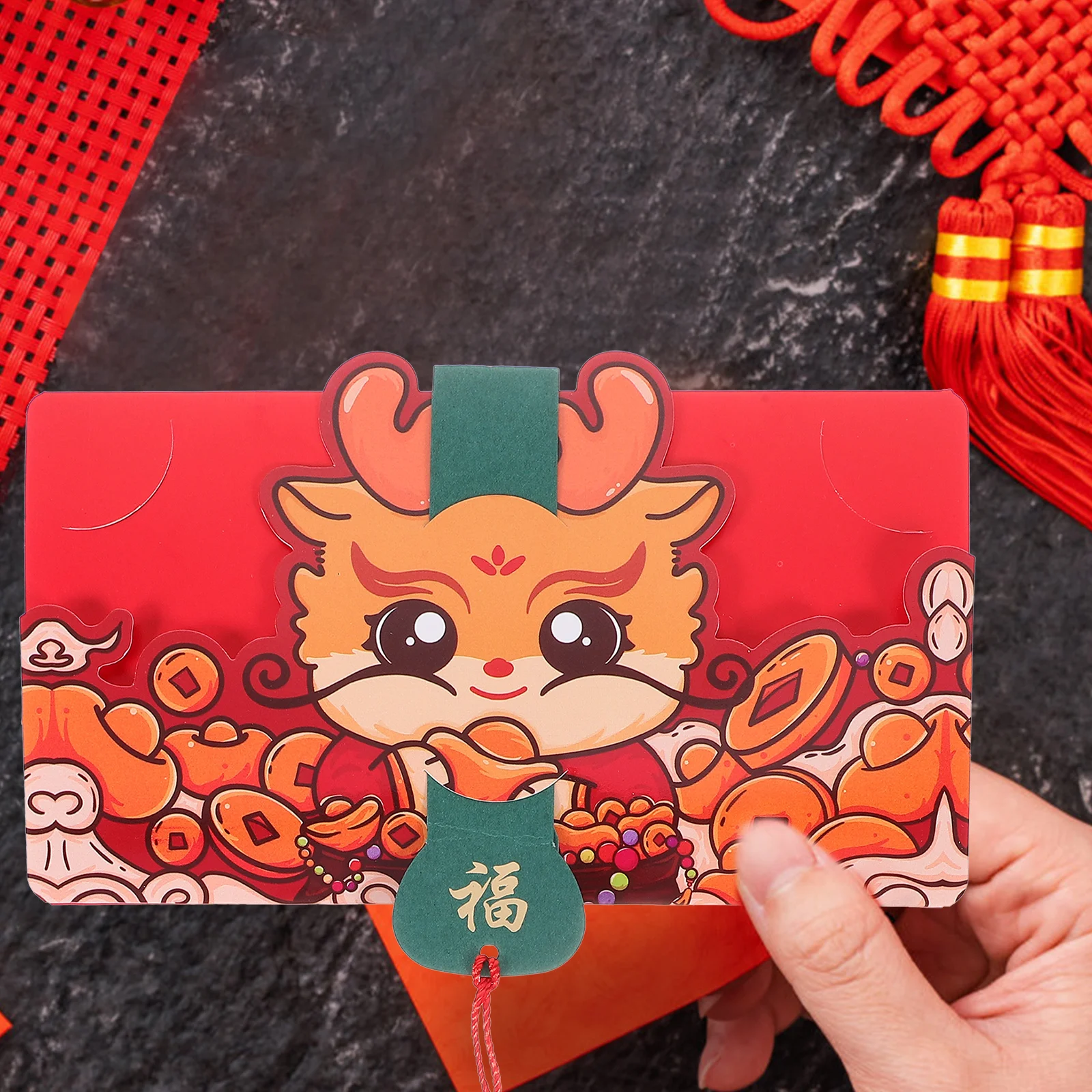 4 Pcs New Year Red Envelope Envelopes Chinese Christmas Lunar Gifts Money Packet