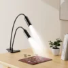 Opqpq USB Dual Gooseneck Led Lights for Microscopes Soldering 360 Adjustable Free Angle Lamp With Flexible Clip Remote Control 1