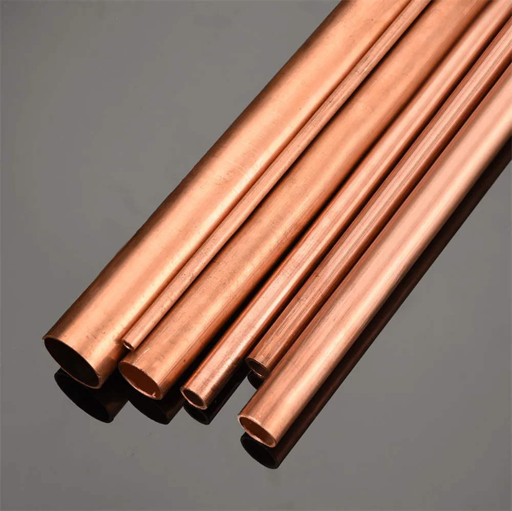 Tubo De Cobre Duro Recto OD 6/7/8/9/10/11/12/14/16/20/22/25/30/35mm, Copper Puro 99.9%, Longitud Hueca 500mm - AliExprs