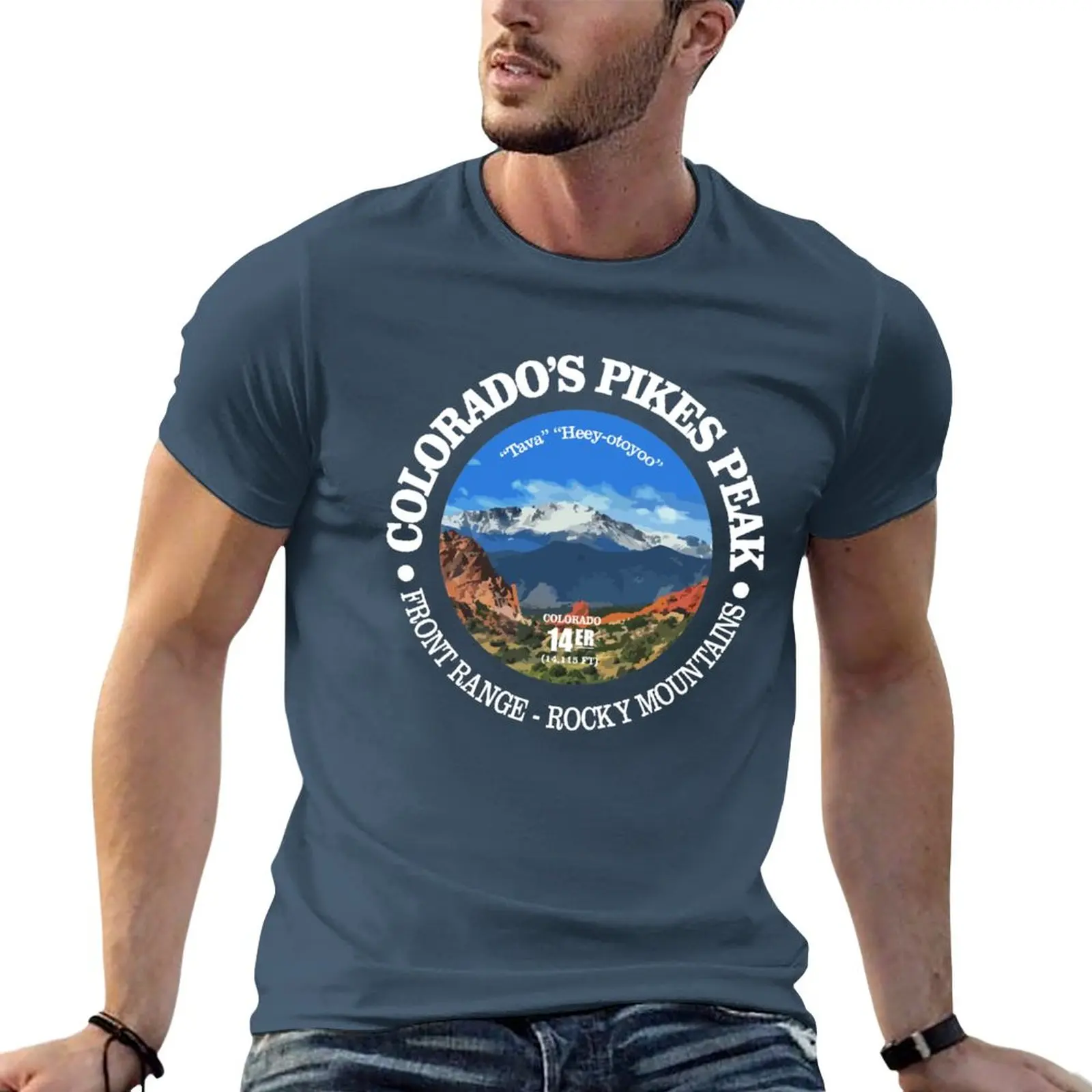 

Pikes Peak (P) T-Shirt plus size tops cute clothes mens t shirts casual stylish