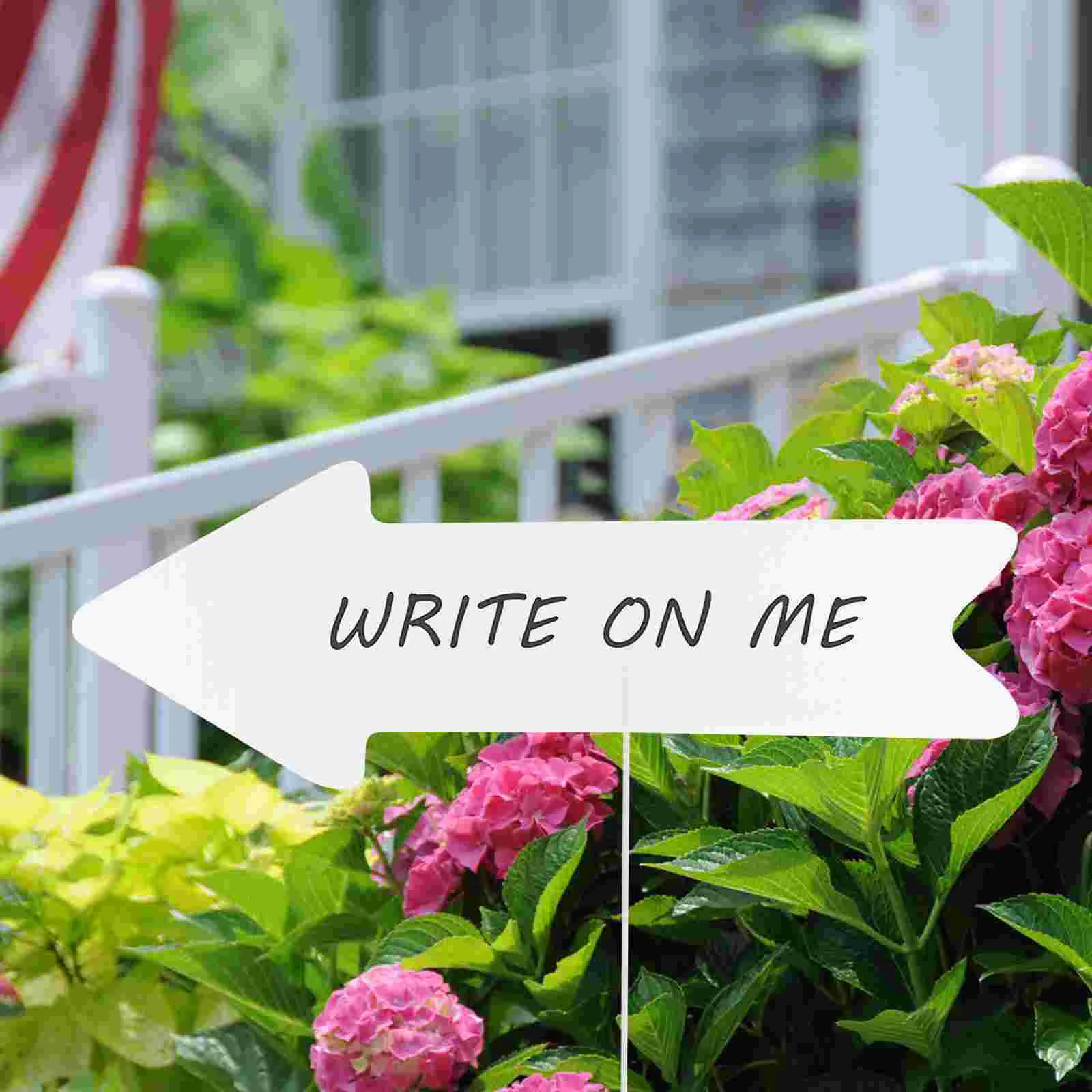 

5Pcs Blank Sign for Writing Painting DIY Yard Lawn Blank Sign Garden Lawn Sign Board with Stake