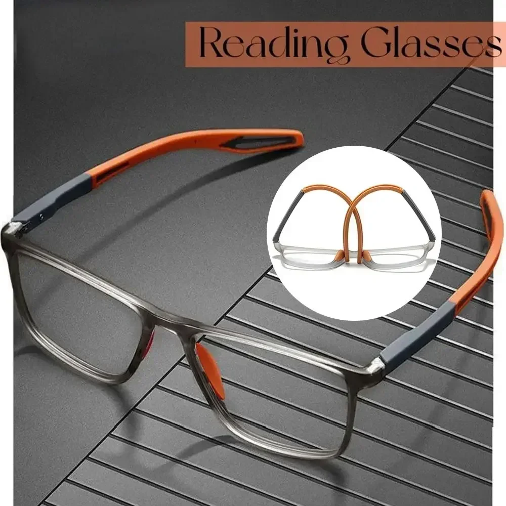 Reading glasses Anti-Blue Light Reading Glasses Ultralight Square Frame Eyeglasses Sports Glasses Hyperopia Women Men Far Sight Eyewear