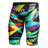 Mens Swim Trunks Lycra Pattern Beach Shorts Quick Dry Maritime Sports Swimming Pantalones Jammer Surfing Pants Safety Knickers 3