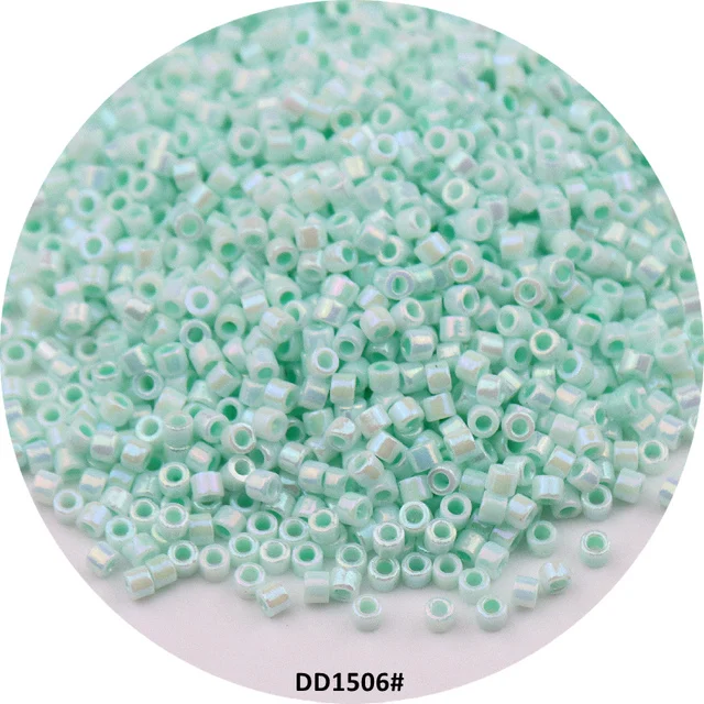 Glass Beads 1000pcs 11/0 DB 1.3x1.6mm AB Cream Macaron Color Uniform for DIY Jewelry Making