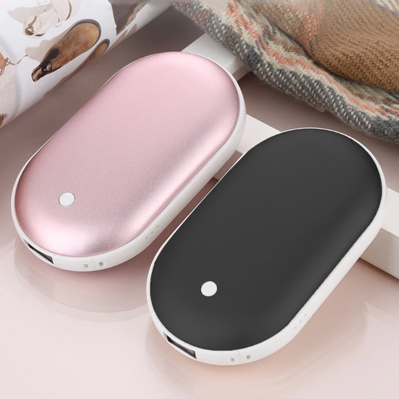 Portable Hand Warmer 5000/10000mAh Hand Warmer 2 in 1 Portable Pocket PowerBank Winter Heater