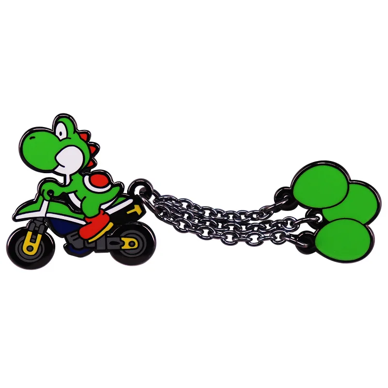 

Game Super Mario Yoshi Balloon Cosplay Props Metal Badge Pin Alloy Brooch Accessories