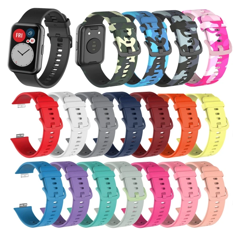 

Quick Release Smartwatch Rubber Strap Wristband Bracelet for Huawei Watch Fit