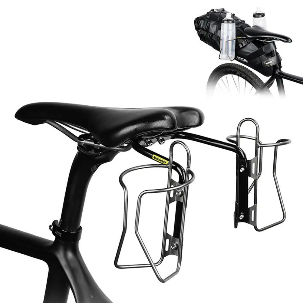 Rhinowalk Bike Saddle Stabilizer Bracket Rear Seat Holder Shelf Bicycle Support Mounting Bracket # Frames Rack Access Lugga F1N4 bicycle expansion bracket bicycle saddle bag bracket