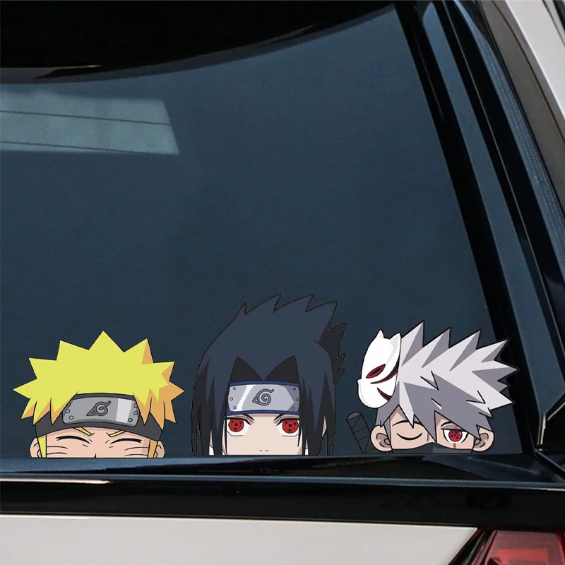Naruto Peek Sticker Diffuso Sticker Paper Sasuke Car Sticker Impermeabile Laptop Window Pvc Anime Sticker