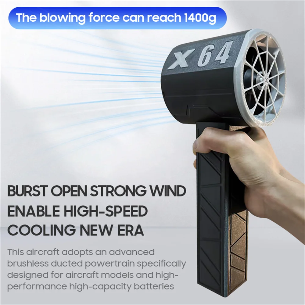 

Powerful Air Blower Car Violent Turbo Jet Fan Wireless Air Gun 135m/s 1000W High Speed Duct Fan Brushless Motor Turbo Fan Dryer