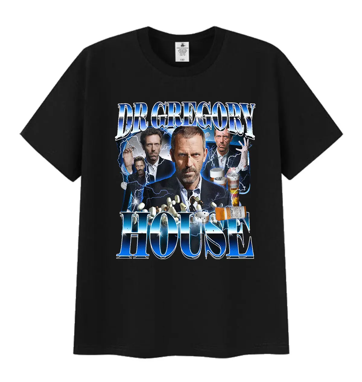 Dr. Gregory House Md Lustiges Meme-Grafik-T-Shirt für Herren, Vintage, Hochwertiges Mode-T-Shirt, Lässig, 100% Baumwolle, Kurzarm-T-Shirt