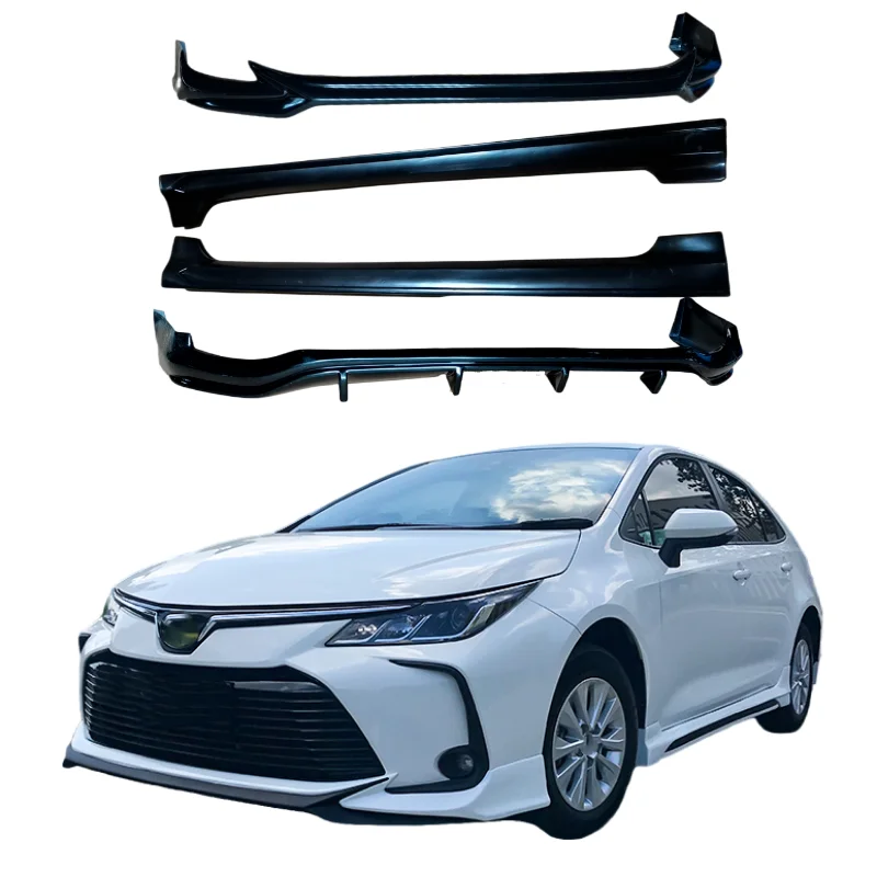 

Wide Body Kit For Toyota Corolla 2020 ,the Pp Auto Body Systems includes Front Bumper Lip,Rear Bumper Lip,Side Skirt