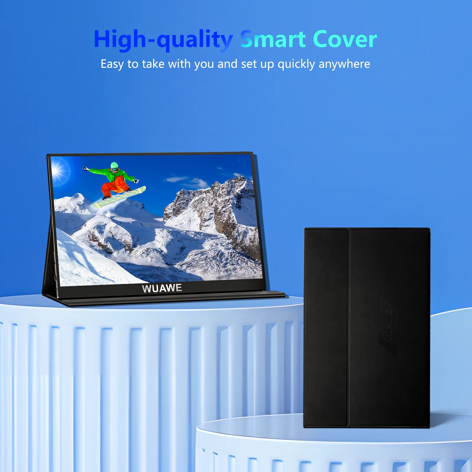 WUAWE 15.6 Inch Portable 1080P Travel Monitor