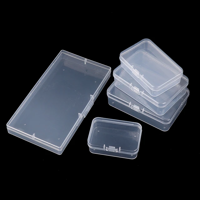 Mini Plastic Box Rectangular Box Translucent Box Packing Box Storage Box  Dustproof Durable Strong Jewelry Storage Case Container