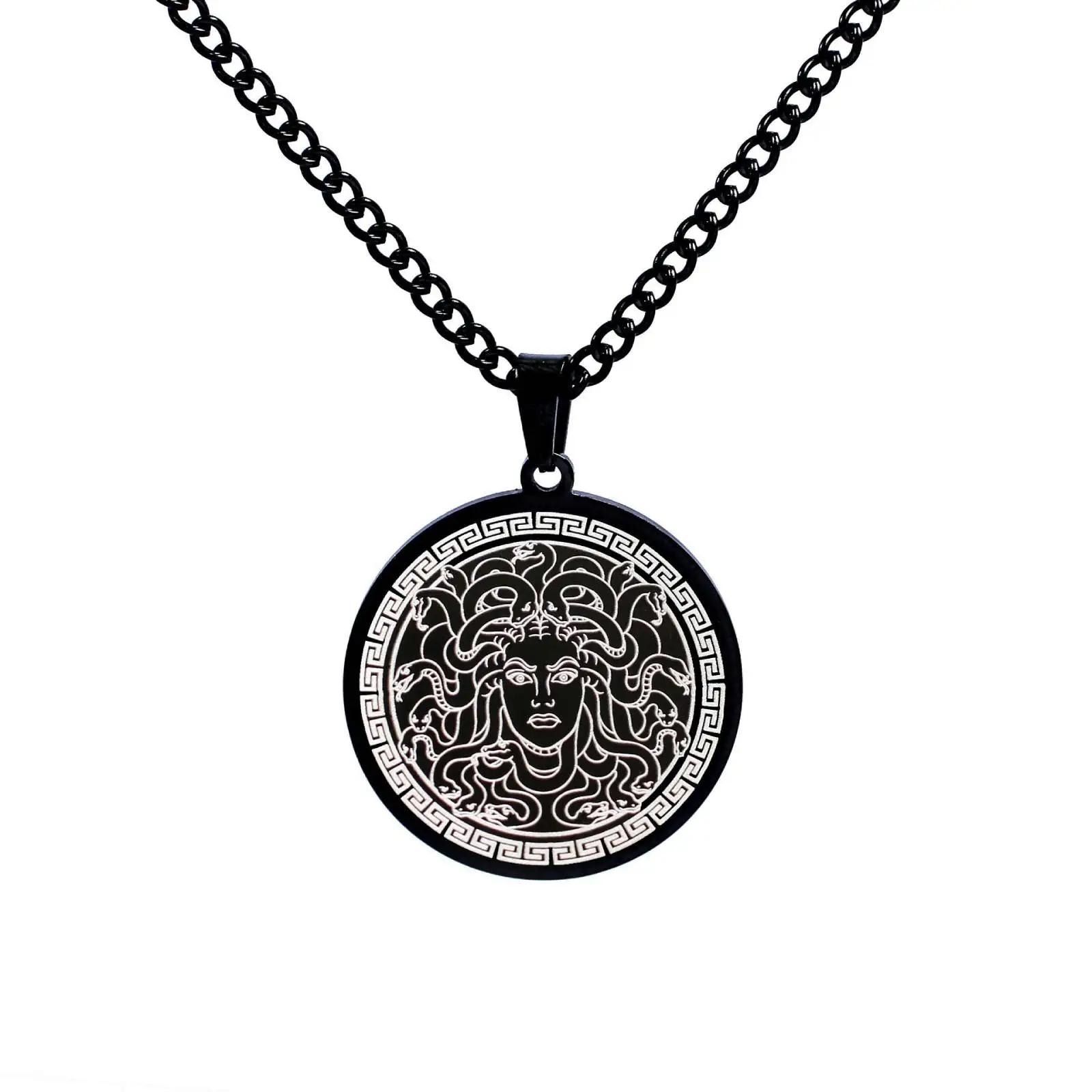 Collier Méduse noir