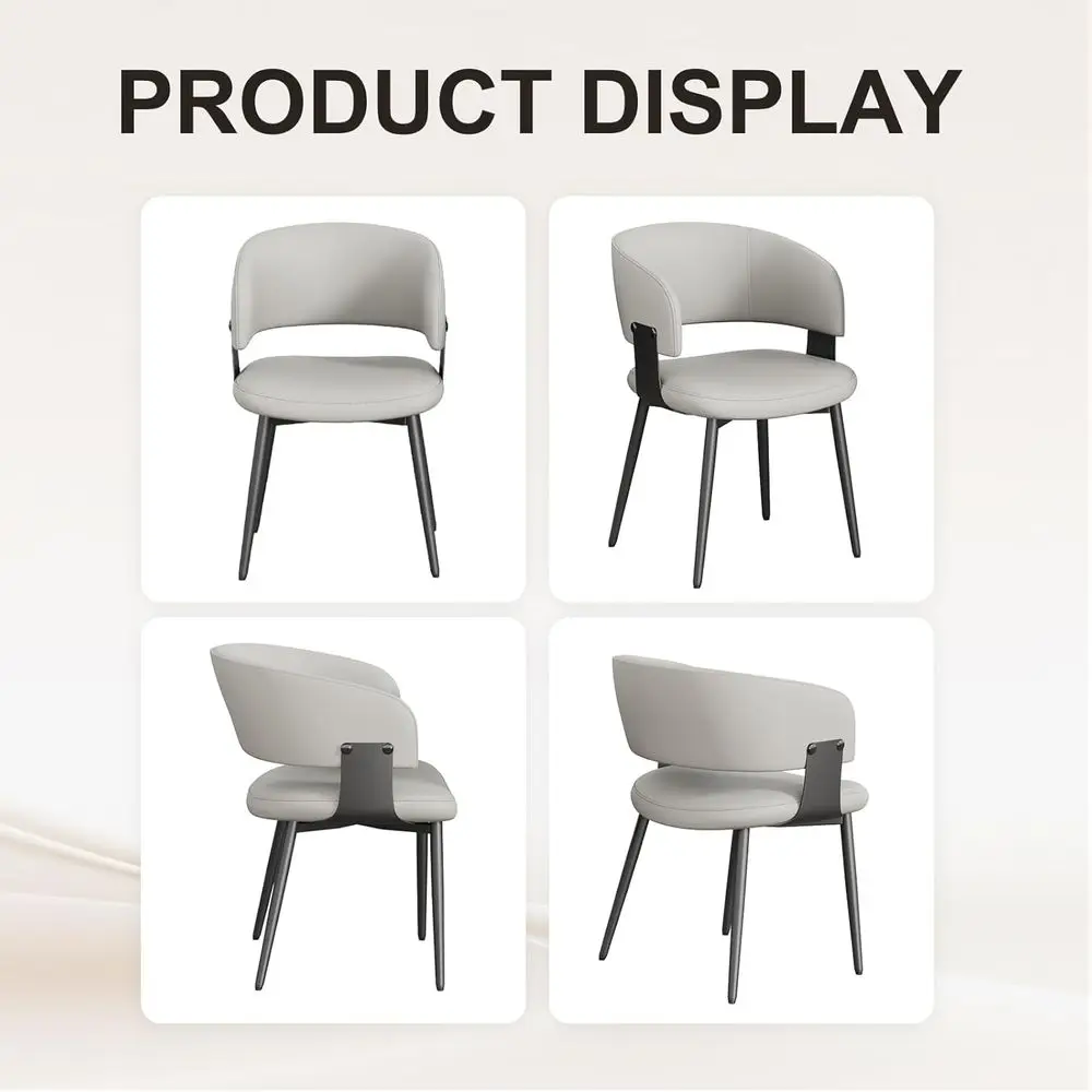 Velmira dining chair grey upholstery close-up