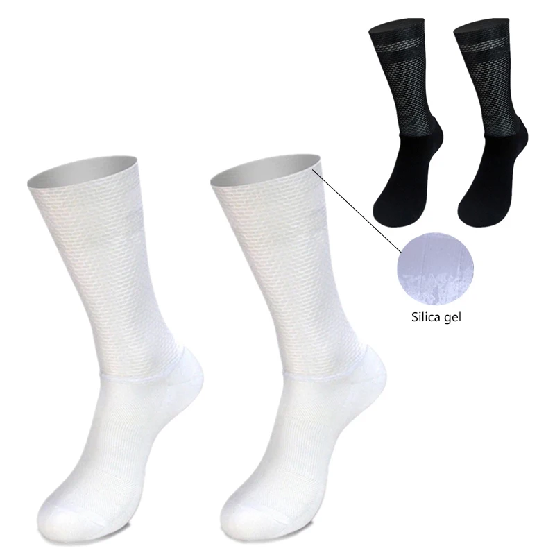 

New Summer Breathable Cycling Socks Men Anti Slip Seamless Aero Bike Wearproof Road Calcetines Ciclismo