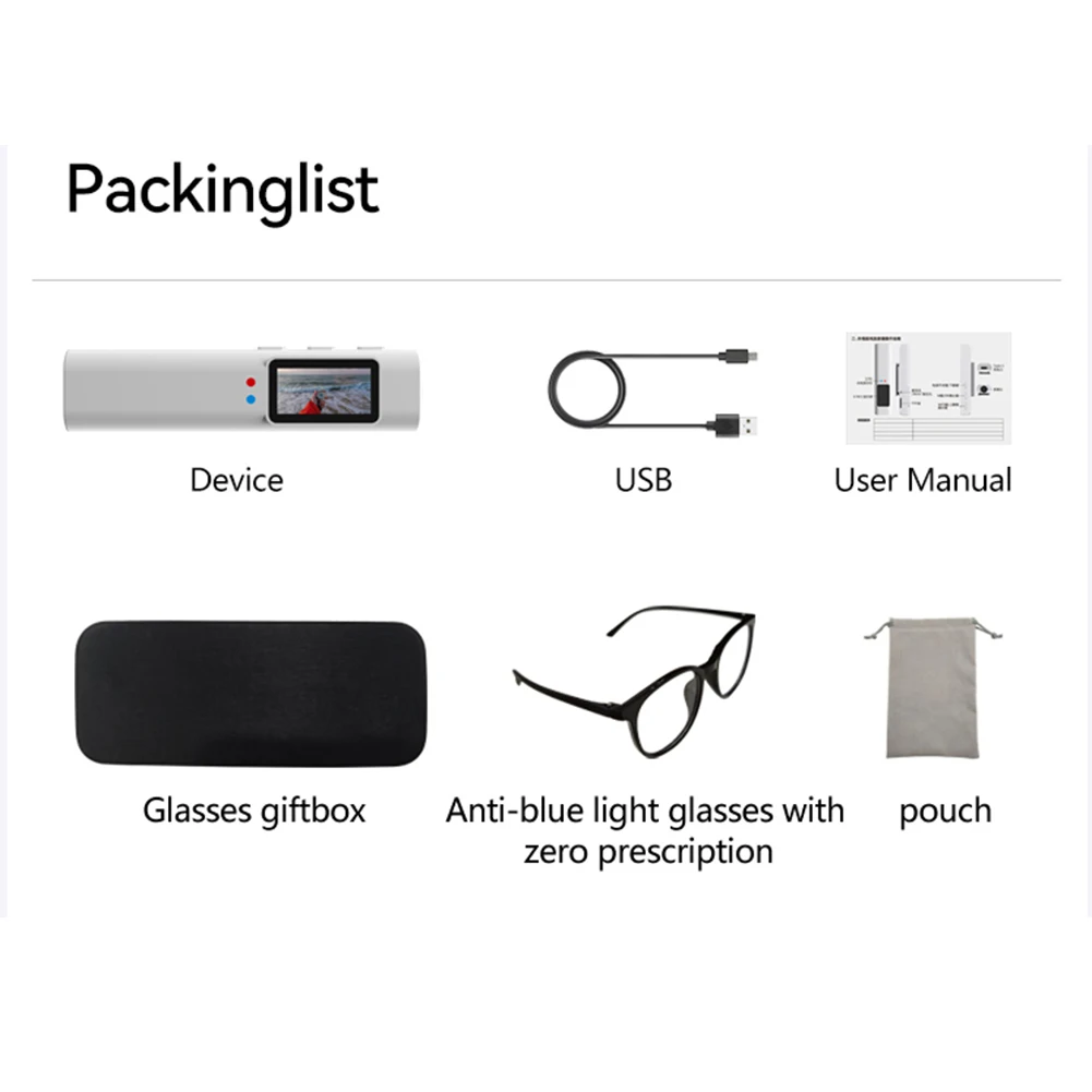 S110 1080p HD Glasses Mini Camera 2.7K WiFi Motorcycle Action Camcorder 250mAh Cycling Video Shooting Sound Recording Cameras