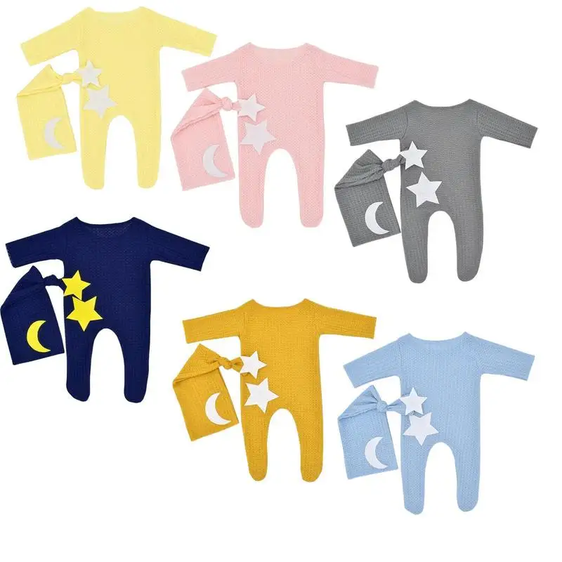 

Kids Photography Outfits Elastic Breathable Photography Onesie Skin Friendly Outfit With Long Tail Hat For Holiday Gift