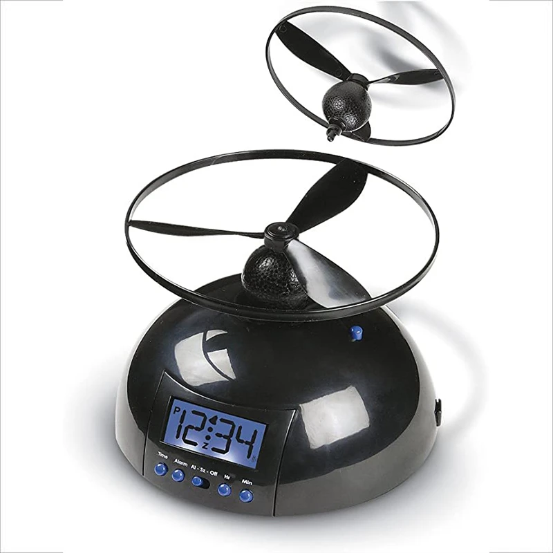 Creative Led Flying Alarm Clock Multifunction Snooze Digital Mute Lazy