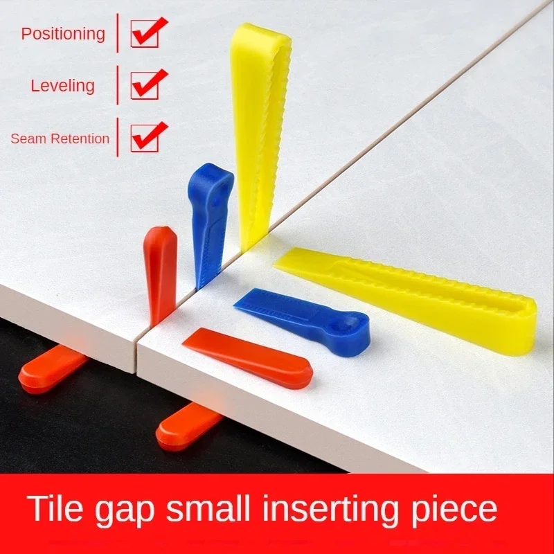 100-300Pcs Reusable Ceramic Spacers Wedge Tile Leveling System Position Clips Wall Floor Fixing Gap Construction Tools Tile Spacers Tile Leveling Tools