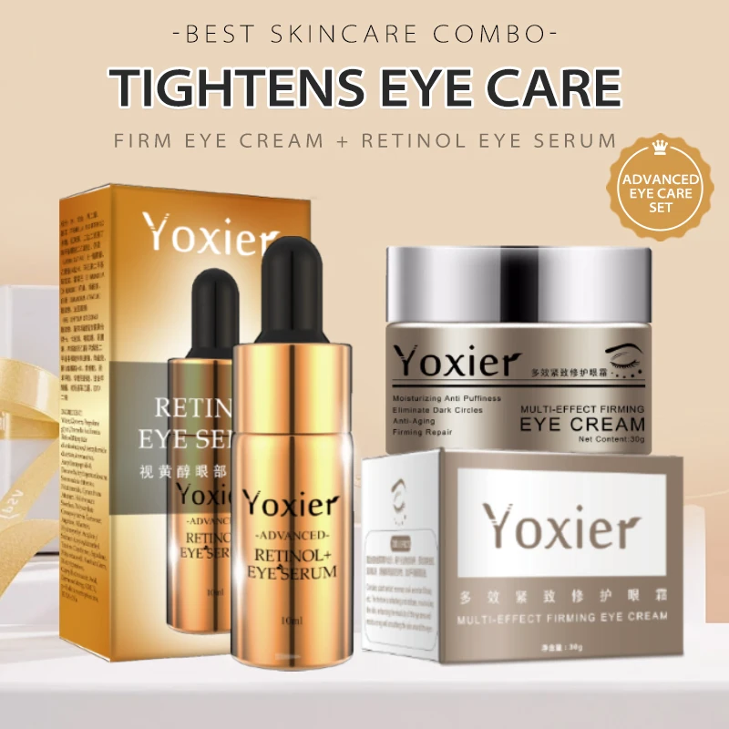 

Yoxier Buy Eye Serum 10ml+Eye Cream 30g Get 1 Free Gift Anti-Aging Anti-Puffiness Fine Lines Dark Circle Moisturizing Skin Care