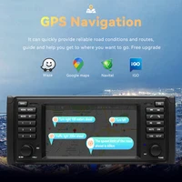 Autoradio sans fil CarPlay Android Auto pour BMW Série 5 E39 X5 E53 M5 1996-2003 Android 14 GPS Navigation 4G WIFI 5