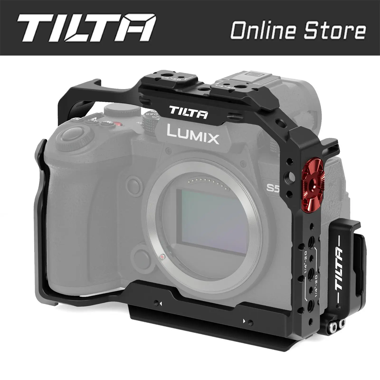 Tilta Ta-T50-Fcc Gabbia Per Fotocamera Completa Per Panasonic S5 Ii/Iix Mezza Gabbia Per Fotocamera Kit Leggero Kit Di Base Accessori Fotografici