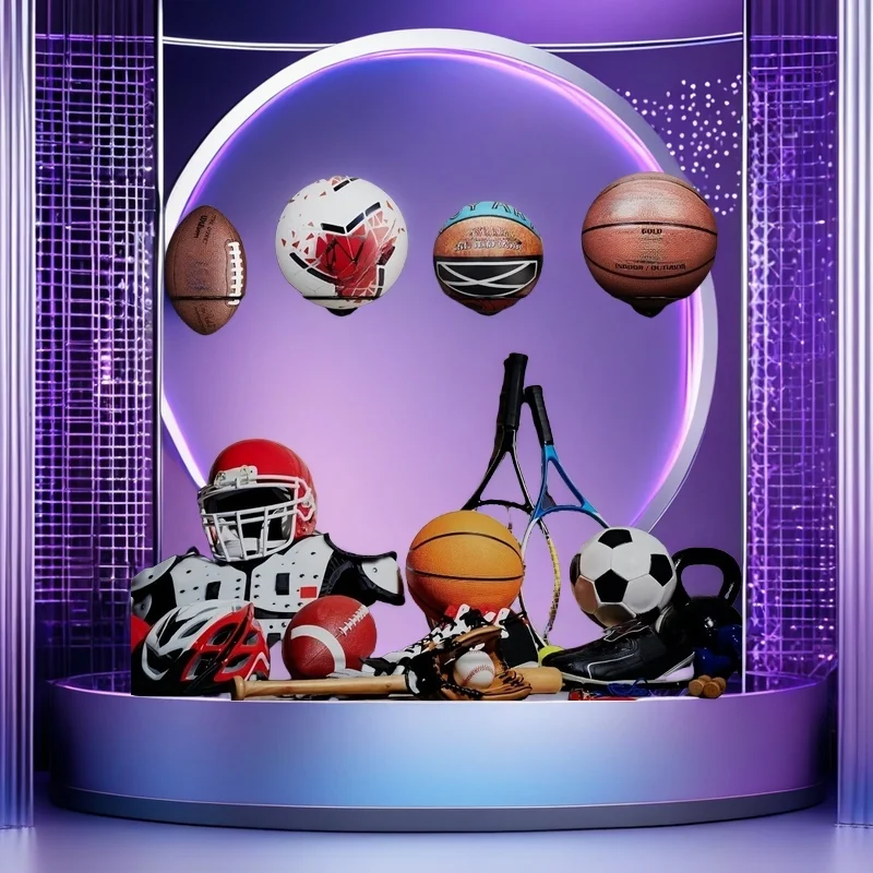 Basketball Volleyball Soccer Display Holders Wall Ball Rack Football Display Racks sports ball display stand sports ball storage rack