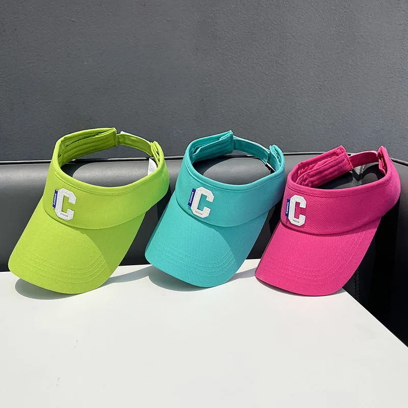 Men Women Summer Visor Hats Empty Top Designer C Golf Hat Fashion Sun Protection Caps New Arrival 3