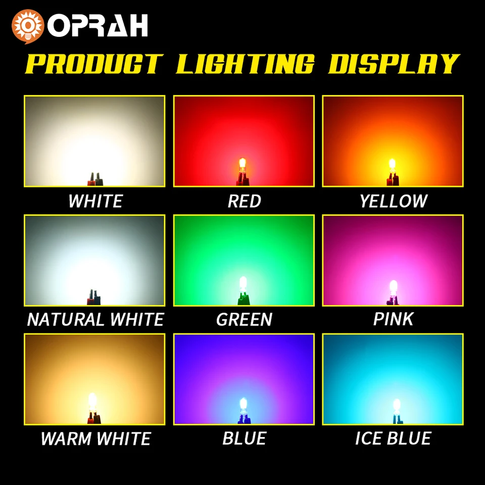 COB ���׸��� �ڵ��� ������ �� �ڵ� �극��ũ ����, �����̾� ����̺� ���� LED ����, ��� 6000K �����, T10 W5W 194 T15 W16W, 10 ��