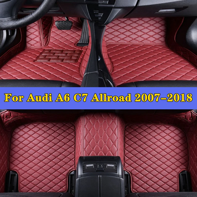 

Car Foot Pads For Audi A6 C7 Allroad 2007-2018 Protective Pad Custom Auto Floor Mats Automobile Carpet Cover Auto Accessories